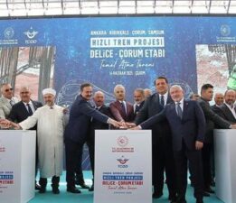 Ankara-Kırıkkale-Çorum-Samsun Hızlı Demiryolu Projesi’nde ‘Delice-Çorum’ etabının temeli atıldı