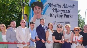 Ataşehir’de Mattia Ahmet Minguzzi kaykay pisti açıldı