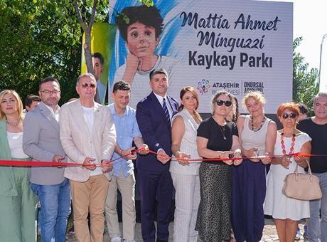 Ataşehir’de Mattia Ahmet Minguzzi kaykay pisti açıldı