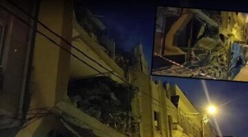 Avcılar’da 6 katlı binada kısmi çökme meydana geldi