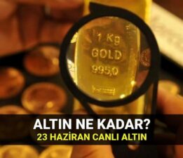 Bugün altın ne kadar 23 Haziran: Gram ve çeyrek altın kaç lira? (Canlı altın kuru)