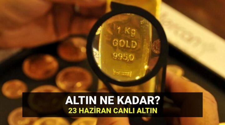 Bugün altın ne kadar 23 Haziran: Gram ve çeyrek altın kaç lira? (Canlı altın kuru)