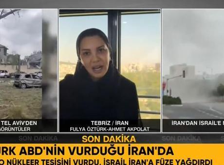 CNN Türk Özel Haberler Şefi Fulya Öztürk İran’dan bildirdi, sokaklar alarmda!