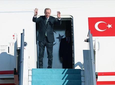 Cumhurbaşkanı Erdoğan Amsterdam’dan ayrıldı