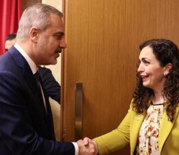 Dışişleri Bakanı Hakan Fidan, Kosova Cumhurbaşkanı Osmani ile görüştü