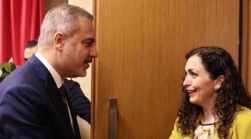 Dışişleri Bakanı Hakan Fidan, Kosova Cumhurbaşkanı Osmani ile görüştü
