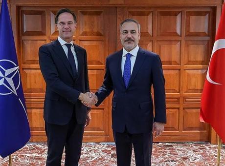 Dışişleri Bakanı Hakan Fidan, NATO Genel Sekreteri Rutte ile görüştü