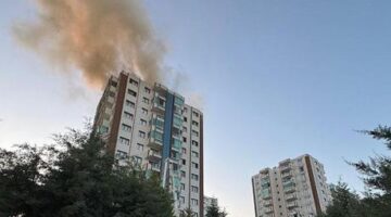 Diyarbakır’da 13 katlı binada yangın! Mahsur kalanlar tahliye edildi
