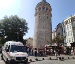 Galata Kulesi’nde intihar şüphesi: Düşen kişi hayatını kaybetti