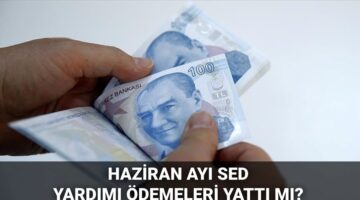Haziran ayı SED ödemesi sorgulama 2025: SED ödemeleri yattı mı, ne zaman yatacak?