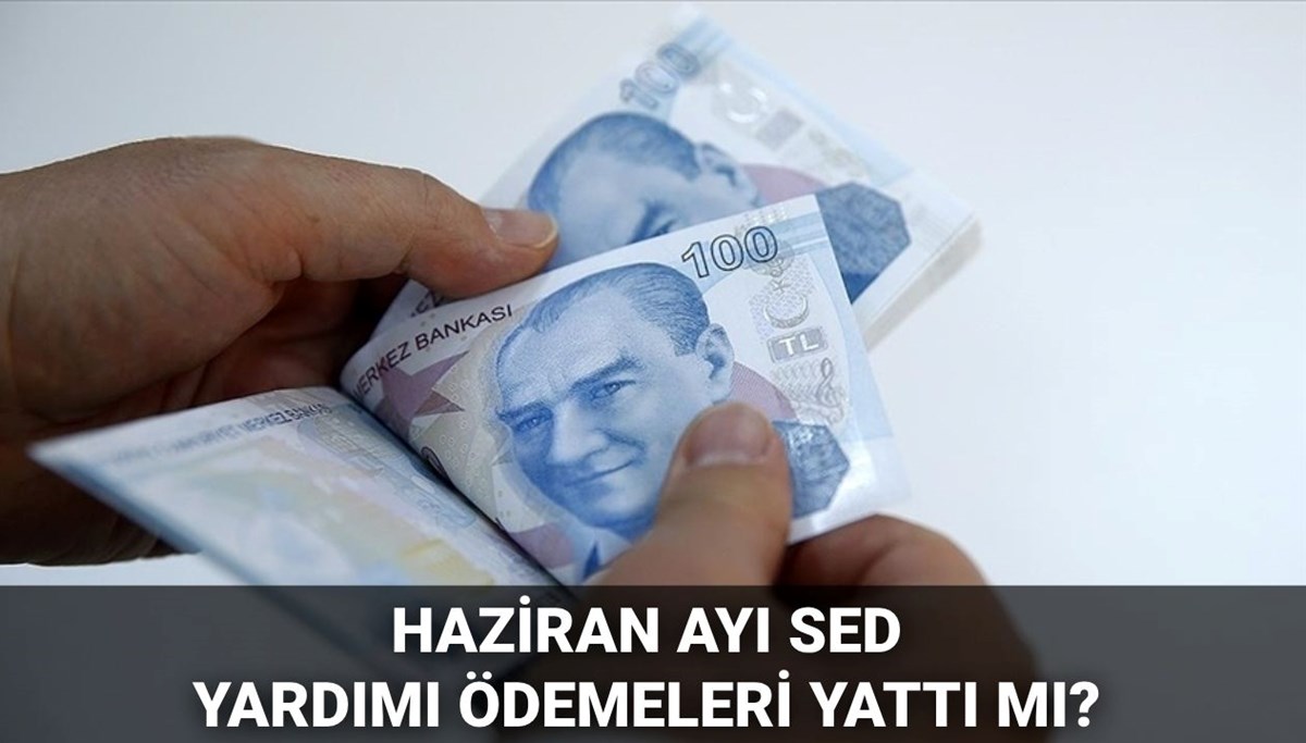 Haziran ayı SED ödemesi sorgulama 2025: SED ödemeleri yattı mı, ne zaman yatacak?