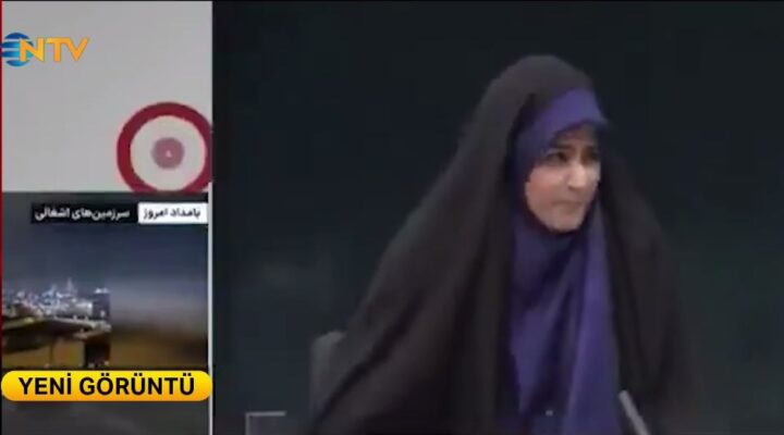 İran televizyonuna saldırı anı kamerada
