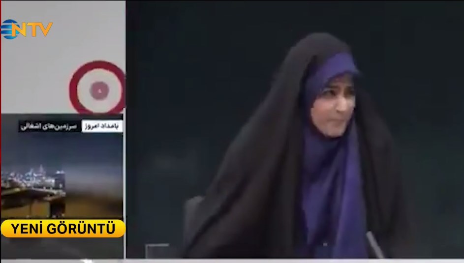 İran televizyonuna saldırı anı kamerada