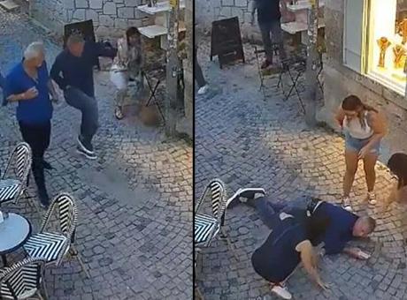 İş insanına sokak ortasında silahlı saldırı: Anbean kameraya yansıdı