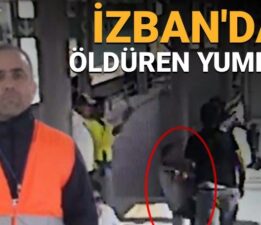 İZBAN’da öldüren yumruk kamerada