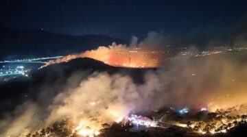 İzmir’de çöplük alanda başlayan yangın ormana sıçradı! Ekipler müdahale ediyor