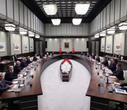 Kabine, Cumhurbaşkanı Erdoğan liderliğinde toplandı