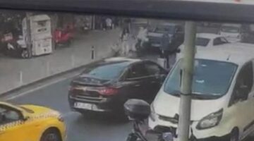 Kağıthane’de feci kaza! Fren yerine gaza bastı: 4 araca çarptı