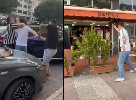 Kaza vahşete dönüştü: Saldırgan, sürücüyü yumrukladı, kadını bıçakla korkuttu: Boğazını keserim