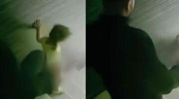 Kızına tekme atarak merdivenlerden yuvarlayan cani baba adliyede