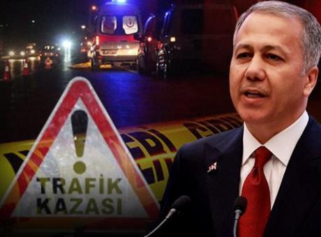 Kurban Bayramı tatilinin kaza bilançosu! Bakan Yerlikaya açıkladı: 44 can kaybı
