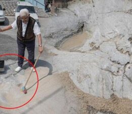 Mahalledeki 452 yıllık gizemli iz! ‘11 yaşında geldim 65 yıldır her gün aynı yeri temizliyorum’