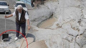 Mahalledeki 452 yıllık gizemli iz! ‘11 yaşında geldim 65 yıldır her gün aynı yeri temizliyorum’