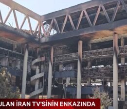 NTV vurulan İran TV’sinin enkazında