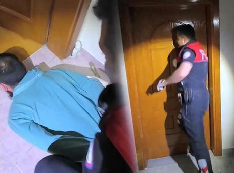 Sarıyer’de eve baskın: Polis kapıyı kırarak açtı