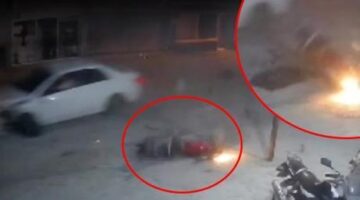 Şerit ihlali yapan otomobil 2 motosiklete çarptı: 1 ölü, 3 yaralı