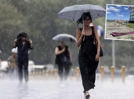 SON DAKİKA | Meteoroloji uyarmıştı! Kuvvetli rüzgar bir anda bastırdı çatılar uçtu