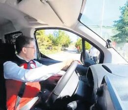 Tarım Bakanı Yumaklı şoför koltuğuna geçti denetime çıktı