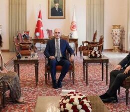 TBMM Başkanı Kurtulmuş, DEM Parti’li Temelli ve Koçyiğit’i kabul etti