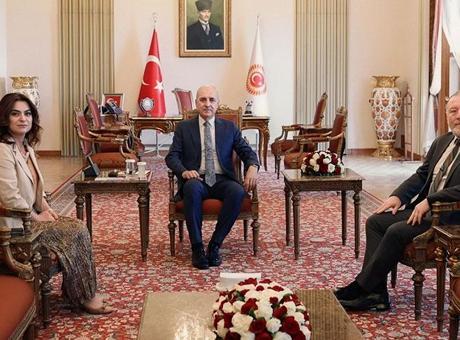TBMM Başkanı Kurtulmuş, DEM Parti’li Temelli ve Koçyiğit’i kabul etti