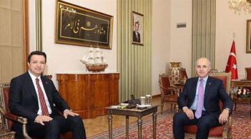 TBMM Başkanı Kurtulmuş, Saadet Partisi Genel Başkanı Arıkan’ı kabul etti