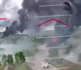 Ukrayna’nın drone saldırısından yeni görüntüler
