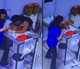 Veteriner kliniğinde şok anlar! Köpeğini tedavi ettiren kadın yere yığıldı