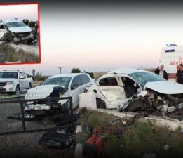 Yozgat’ta feci kaza! İki otomobil çarpıştı; 2 ölü, 1 yaralı