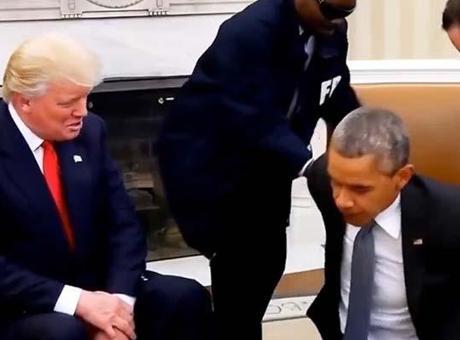 ABD BU GÖRÜNTÜLERİ KONUŞUYOR! TRUMP, OBAMA’YI ‘YAKA PAÇA HAPSE ATTIRDI’