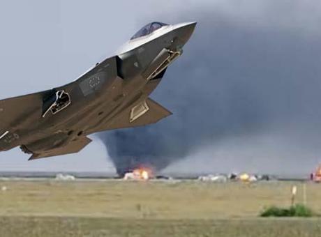 ABD’nin California eyaletinde donanmaya ait F-35 savaş uçağı düştü!