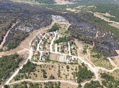 Alevler villaları yutacaktı! Yangının boyutu dehşete düşürdü