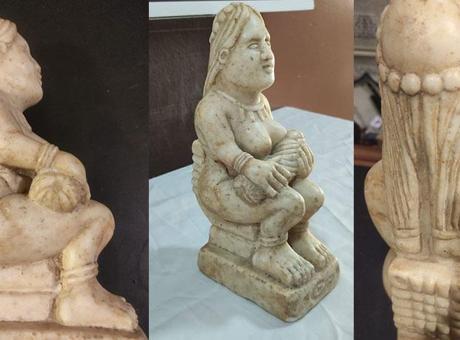 Bagajda tarih taşımışlar! Bursa’da 1700 yıllık heykel ele geçirildi