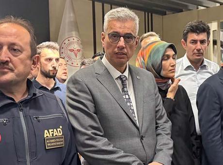 Bakan Memişoğlu orman yangınında yaralananları hastanede ziyaret etti