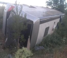 Balıkesir’de yolcu otobüsü şarampole yuvarlandı: 27 yaralı