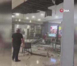 Beylikdüzü’nde alışveriş merkezinde tavan çöktü! 1 kişi yaralı
