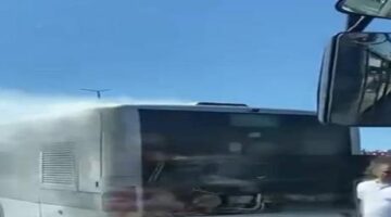 Beylikdüzü’nde metrobüste korkutan yangın