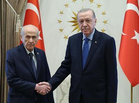 Cumhurbaşkanı Erdoğan, Bahçeli’yi kabul etti