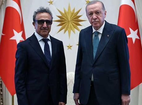 Cumhurbaşkanı Erdoğan Hamdi Ulukaya’yı kabul etti