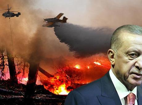 Cumhurbaşkanı Erdoğan’dan yangınlarla mücadele mesajı: 27 uçak, 105 helikopterle teyakkuzdayız