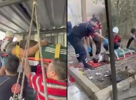 Epilepsi nöbeti geçiren talihsiz adam 4. kattan toprak zemine çakıldı